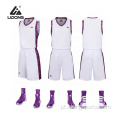 Conjunto de uniformes de camisas de basquete simples de design personalizado